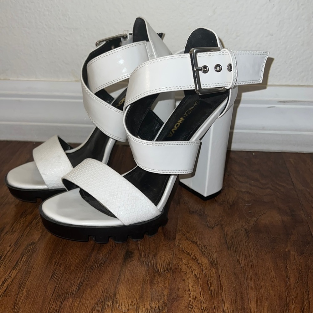 Fashion Nova white heels